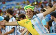 33% CĐV Brazil ủng hộ Argentina vô địch World Cup