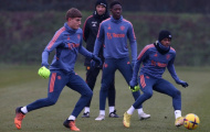 Hai gương mặt lạ trong buổi tập của Man Utd