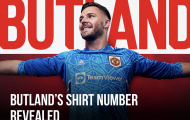 CHÍNH THỨC! Số áo của Jack Butland tại Man Utd