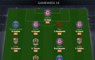 Đội hình tiêu biểu vòng 18 Ligue 1: Người thay thế Mbappe