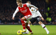 Odegaard góp mặt trong top 5 chân chuyền hay nhất châu Âu