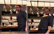 David Beckham trổ tài nấu ăn khiến vợ phì cười
