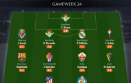 Đội hình tiêu biểu vòng 24 La Liga: Người hùng Barca, Atletico thăng hoa