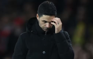 Mikel Arteta đau đớn khi Arsenal bị loại