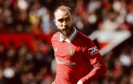 Christian Eriksen để lại hình ảnh khác lạ trong ngày tái xuất