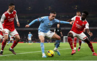 Ngôi vô địch EPL thay đổi ra sao sau cuộc đại chiến MC-Arsenal?