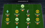 Đội hình tiêu biểu vòng 29 Bundesliga: 'Tứ trụ' Dortmund