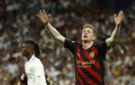 De Bruyne xúc động khi sút xa tung lưới Real Madrid