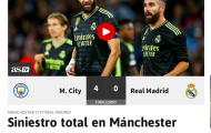 Báo chí châu Âu ngỡ ngàng khi Real thua sốc Man City