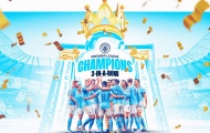 Man City vô địch Ngoại hạng Anh: Chờ cú ăn 3 lịch sử