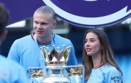 Haaland giới thiệu bạn gái trong ngày Man City nâng cúp vô địch