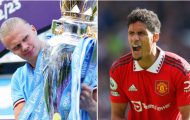Raphael Varane đã biết cách khống chế Erling Haaland