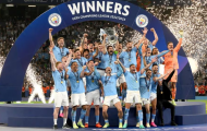 Thầy trò Pep Guardiola vỡ òa trong hạnh phúc ngày đăng quang