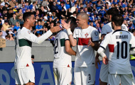 Ronaldo ghi bàn giải cứu Bồ Đào Nha trong ngày lập kỷ lục