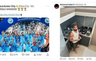 Ảnh Salah đứng trong bếp nhiều like hơn ảnh Man City ăn ba
