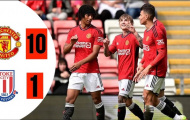 Dàn sao trẻ Man Utd thắng hủy diệt 10-1