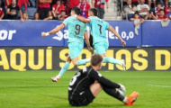 Thắng nhọc Osasuna, Barca chỉ còn cách Real 2 điểm