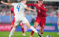Hojlund thi đấu nổi bật ở tuyển Đan Mạch