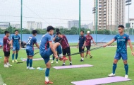Thiếu 'quân xanh', tuyển Olympic Việt Nam phải chia đội hình đấu tập