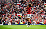 Phản ứng của Eriksen khi Mejbri ghi bàn cho Man Utd
