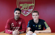 CHÍNH THỨC: Arsenal gia hạn hợp đồng với Odegaard