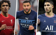 10 hậu vệ phải xuất sắc nhất thế giới hiện tại: Sao Arsenal góp mặt
