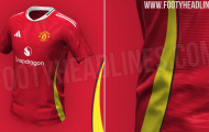 Rò rỉ áo đấu của Man Utd mùa 2024/25