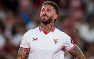 Ramos nhận thẻ đỏ thứ 29 trong ngày thua của Sevilla