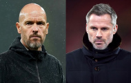 Carragher chỉ trích Ten Hag: 'Thua có 1-0 thì vui vẻ là đúng rồi'