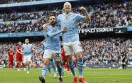 Haaland lập poker, Man City phả hơi nóng vào Arsenal