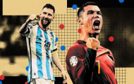 “Soi” thành tích ghi bàn ở tuyển quốc gia của Cristiano Ronaldo và Lionel Messi