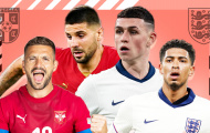 Serbia vs Anh (2h, 17/6): 4 bàn; Vùi dập ở Veltins Arena