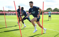 Hình ảnh buổi tập của Arsenal, rõ tình trạng Declan Rice