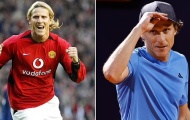 Diego Forlan thất bại nặng nề trong trận ra mắt quần vợt chuyên nghiệp