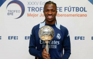 CHÍNH THỨC: Vinicius Junior lần thứ ba giành giải Cầu thủ Ibero-America xuất sắc nhất
