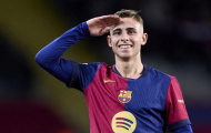 Fermin Lopez hạnh phúc với cú đúp cho Barcelona