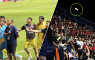Hỗn chiến ở Thai League, chủ tịch bị CĐV đối thủ ném đồ