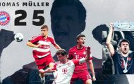 Sự nghiệp vĩ đại của Thomas Muller: 5 cú hattrick; Số 25 định mệnh