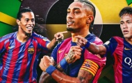 10 sao Brazil đỉnh nhất lịch sử Barca: Raphinha đứng thứ 7; Neymar xếp sau hai người