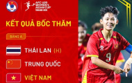 U20 nữ Việt Nam chạm trán Thái Lan, chung bảng Trung Quốc