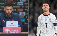 Bruno và Martinez cùng bảo vệ Ronaldo sau chiếc thẻ đỏ gây tranh cãi