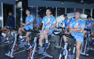 U23 Việt Nam tập gym ngay khi đến Qatar