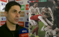 Arteta bênh vực Martinelli sau hành động gây tranh cãi với Bradley