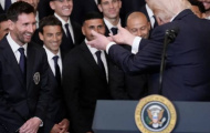 Phản ứng của Messi khi Tổng thống Trump nhắc tên Ronaldo