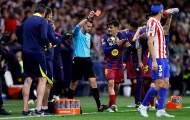 Eric Garcia nhận thẻ đỏ tai hại, Barca bị Atletico loại khỏi C1