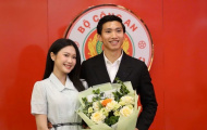 Doãn Hải My rạng rỡ bên Văn Hậu giữa bão dư luận