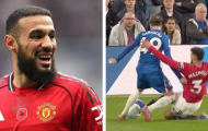 Mazraoui phô diễn kỹ năng phòng ngự đỉnh cao trước Garnacho