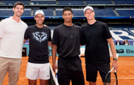 Nadal cùng dàn sao Real Madrid đấu tennis tại Bernabeu