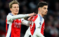 Arsenal đón cú hích từ Odegaard, Havertz trước trận Atletico