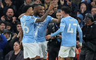 Man City thắng dễ Palace để áp sát ngôi đầu của Arsenal